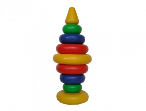 Игровая пирамидка для малышей «Радуга», 8 колец (Десятое королевство, 00924ДК)